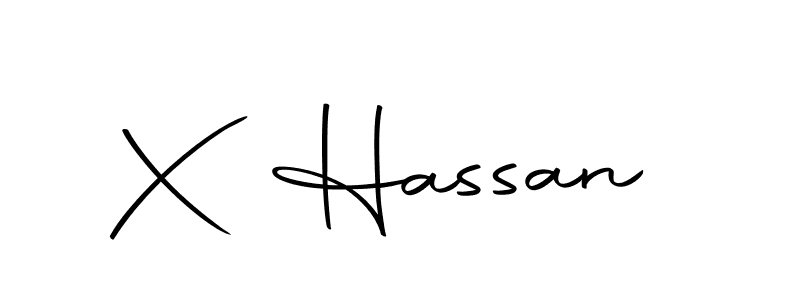 X Hassan stylish signature style. Best Handwritten Sign (Autography-DOLnW) for my name. Handwritten Signature Collection Ideas for my name X Hassan. X Hassan signature style 10 images and pictures png