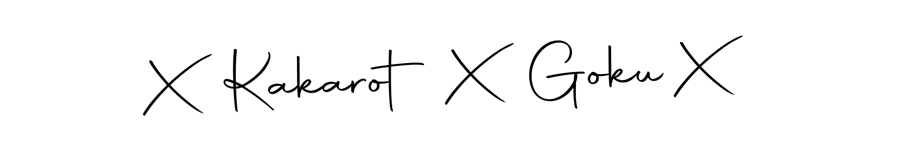 How to make X Kakarot X Goku X name signature. Use Autography-DOLnW style for creating short signs online. This is the latest handwritten sign. X Kakarot X Goku X signature style 10 images and pictures png