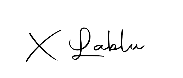 X Lablu stylish signature style. Best Handwritten Sign (Autography-DOLnW) for my name. Handwritten Signature Collection Ideas for my name X Lablu. X Lablu signature style 10 images and pictures png