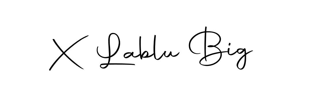 The best way (Autography-DOLnW) to make a short signature is to pick only two or three words in your name. The name X Lablu Big include a total of six letters. For converting this name. X Lablu Big signature style 10 images and pictures png