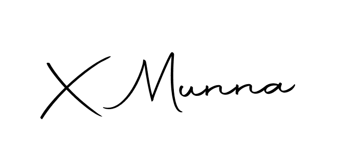 How to make X Munna signature? Autography-DOLnW is a professional autograph style. Create handwritten signature for X Munna name. X Munna signature style 10 images and pictures png
