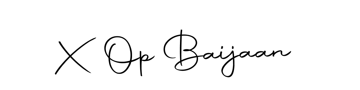 Create a beautiful signature design for name X Op Baijaan. With this signature (Autography-DOLnW) fonts, you can make a handwritten signature for free. X Op Baijaan signature style 10 images and pictures png