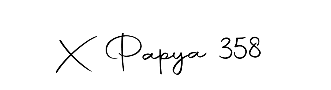 Also we have X Papya 358 name is the best signature style. Create professional handwritten signature collection using Autography-DOLnW autograph style. X Papya 358 signature style 10 images and pictures png