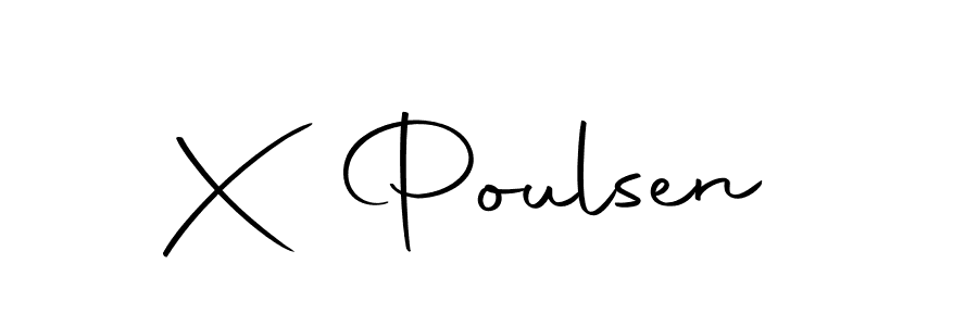 if you are searching for the best signature style for your name X Poulsen. so please give up your signature search. here we have designed multiple signature styles  using Autography-DOLnW. X Poulsen signature style 10 images and pictures png