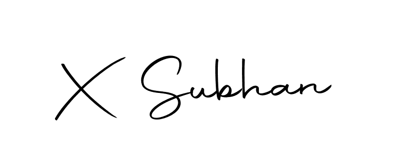 X Subhan stylish signature style. Best Handwritten Sign (Autography-DOLnW) for my name. Handwritten Signature Collection Ideas for my name X Subhan. X Subhan signature style 10 images and pictures png