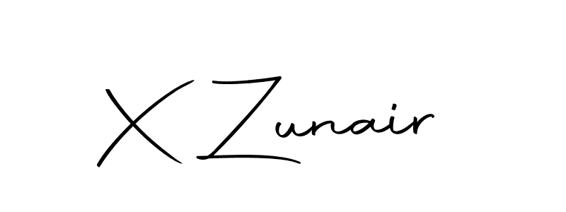 Use a signature maker to create a handwritten signature online. With this signature software, you can design (Autography-DOLnW) your own signature for name X Zunair. X Zunair signature style 10 images and pictures png