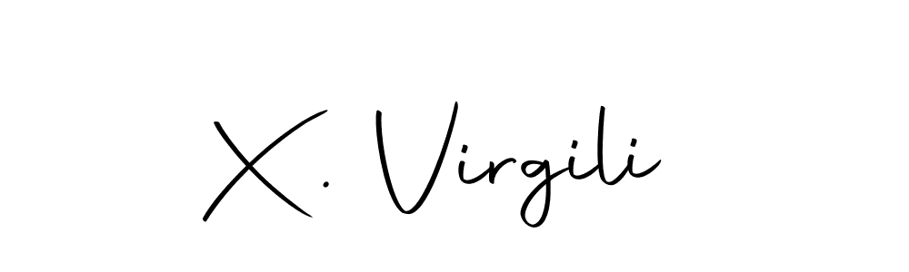 Use a signature maker to create a handwritten signature online. With this signature software, you can design (Autography-DOLnW) your own signature for name X. Virgili. X. Virgili signature style 10 images and pictures png