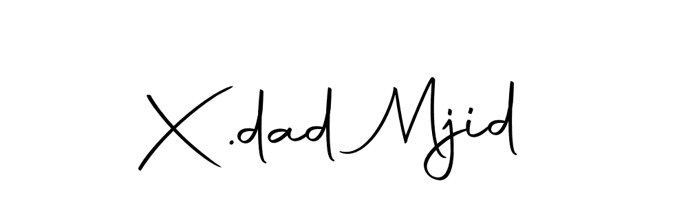 Here are the top 10 professional signature styles for the name X.dad Mjid. These are the best autograph styles you can use for your name. X.dad Mjid signature style 10 images and pictures png