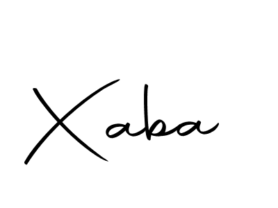 You should practise on your own different ways (Autography-DOLnW) to write your name (Xaba) in signature. don't let someone else do it for you. Xaba signature style 10 images and pictures png