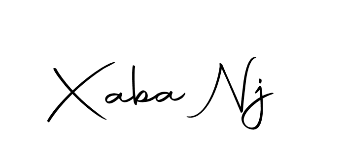 Use a signature maker to create a handwritten signature online. With this signature software, you can design (Autography-DOLnW) your own signature for name Xaba Nj. Xaba Nj signature style 10 images and pictures png