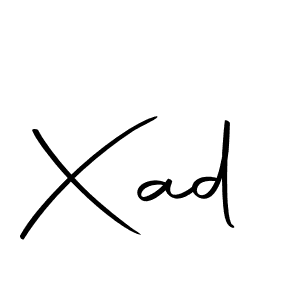 Xad stylish signature style. Best Handwritten Sign (Autography-DOLnW) for my name. Handwritten Signature Collection Ideas for my name Xad. Xad signature style 10 images and pictures png