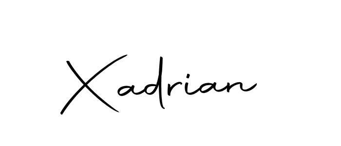 Design your own signature with our free online signature maker. With this signature software, you can create a handwritten (Autography-DOLnW) signature for name Xadrian. Xadrian signature style 10 images and pictures png