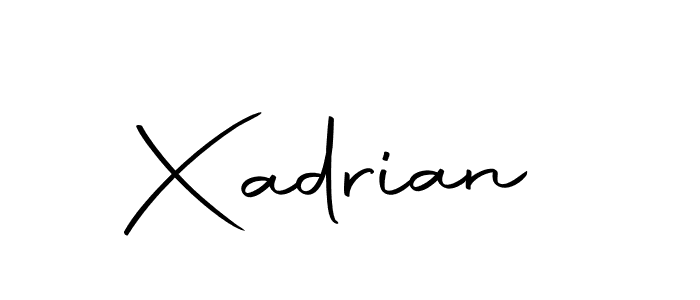 Create a beautiful signature design for name Xadrian. With this signature (Autography-DOLnW) fonts, you can make a handwritten signature for free. Xadrian signature style 10 images and pictures png