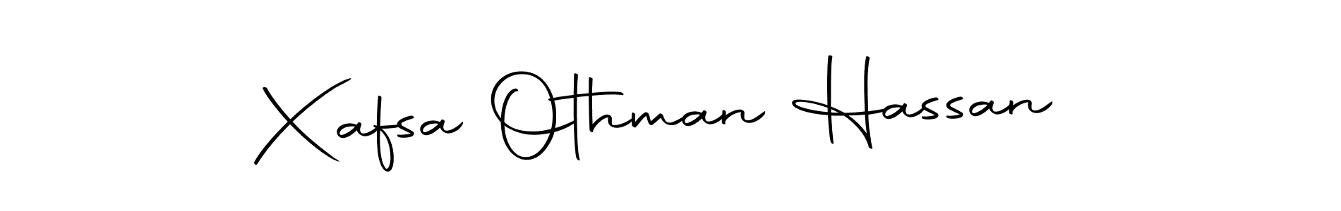 Use a signature maker to create a handwritten signature online. With this signature software, you can design (Autography-DOLnW) your own signature for name Xafsa Othman Hassan. Xafsa Othman Hassan signature style 10 images and pictures png