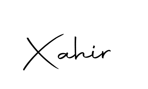 Design your own signature with our free online signature maker. With this signature software, you can create a handwritten (Autography-DOLnW) signature for name Xahir. Xahir signature style 10 images and pictures png