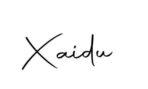 Use a signature maker to create a handwritten signature online. With this signature software, you can design (Autography-DOLnW) your own signature for name Xaidu. Xaidu signature style 10 images and pictures png