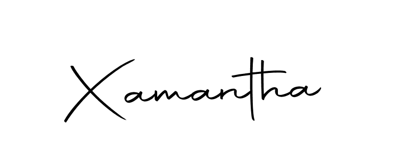 Xamantha stylish signature style. Best Handwritten Sign (Autography-DOLnW) for my name. Handwritten Signature Collection Ideas for my name Xamantha. Xamantha signature style 10 images and pictures png