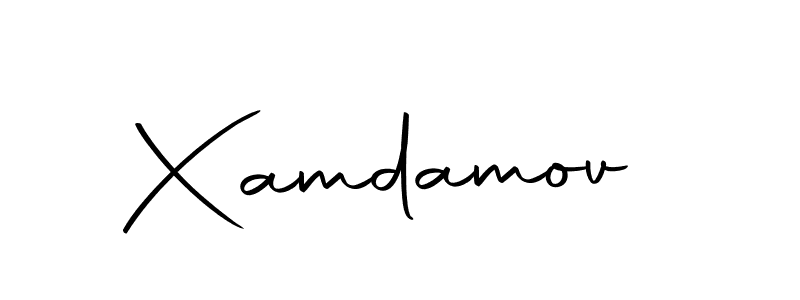 Create a beautiful signature design for name Xamdamov. With this signature (Autography-DOLnW) fonts, you can make a handwritten signature for free. Xamdamov signature style 10 images and pictures png