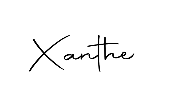 Xanthe stylish signature style. Best Handwritten Sign (Autography-DOLnW) for my name. Handwritten Signature Collection Ideas for my name Xanthe. Xanthe signature style 10 images and pictures png