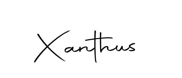 You should practise on your own different ways (Autography-DOLnW) to write your name (Xanthus) in signature. don't let someone else do it for you. Xanthus signature style 10 images and pictures png