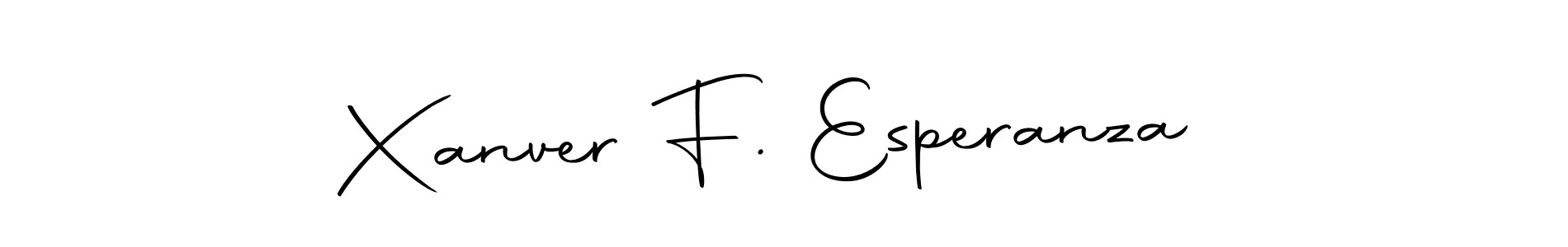 Design your own signature with our free online signature maker. With this signature software, you can create a handwritten (Autography-DOLnW) signature for name Xanver F. Esperanza. Xanver F. Esperanza signature style 10 images and pictures png