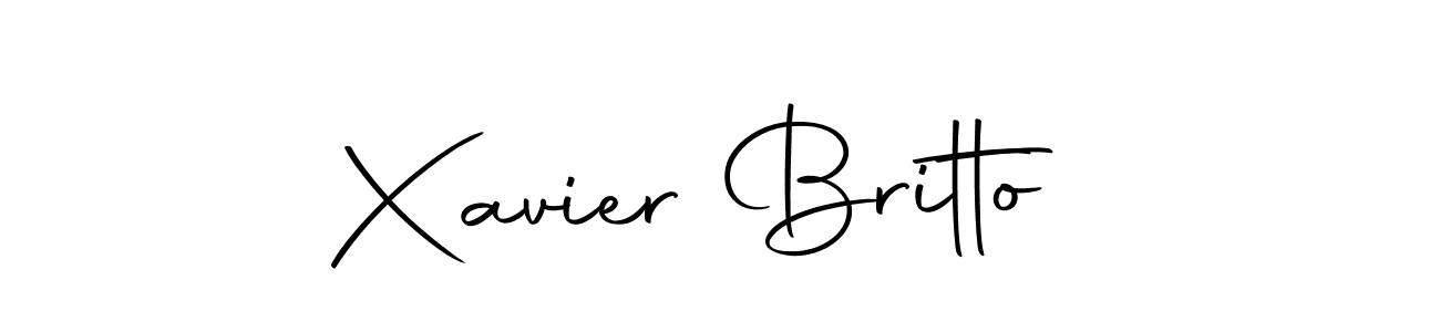 How to make Xavier Britto signature? Autography-DOLnW is a professional autograph style. Create handwritten signature for Xavier Britto name. Xavier Britto signature style 10 images and pictures png