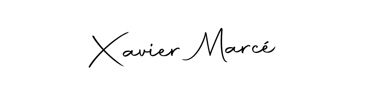 Xavier Marcé stylish signature style. Best Handwritten Sign (Autography-DOLnW) for my name. Handwritten Signature Collection Ideas for my name Xavier Marcé. Xavier Marcé signature style 10 images and pictures png