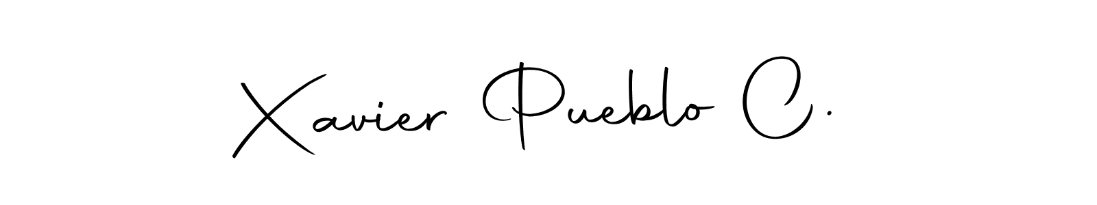 Make a beautiful signature design for name Xavier Pueblo C.. With this signature (Autography-DOLnW) style, you can create a handwritten signature for free. Xavier Pueblo C. signature style 10 images and pictures png