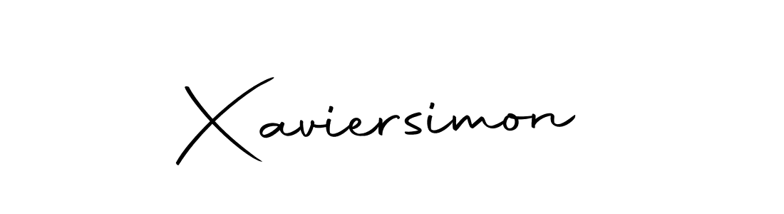 Xaviersimon stylish signature style. Best Handwritten Sign (Autography-DOLnW) for my name. Handwritten Signature Collection Ideas for my name Xaviersimon. Xaviersimon signature style 10 images and pictures png