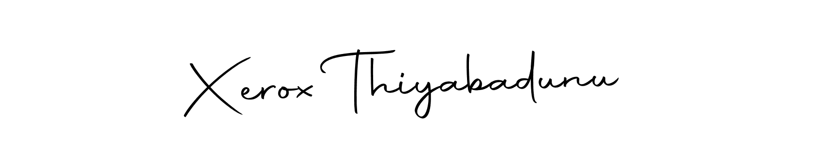 You should practise on your own different ways (Autography-DOLnW) to write your name (Xerox Thiyabadunu) in signature. don't let someone else do it for you. Xerox Thiyabadunu signature style 10 images and pictures png