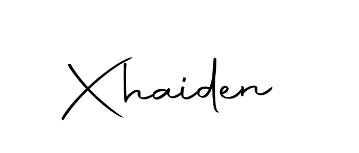 Create a beautiful signature design for name Xhaiden. With this signature (Autography-DOLnW) fonts, you can make a handwritten signature for free. Xhaiden signature style 10 images and pictures png