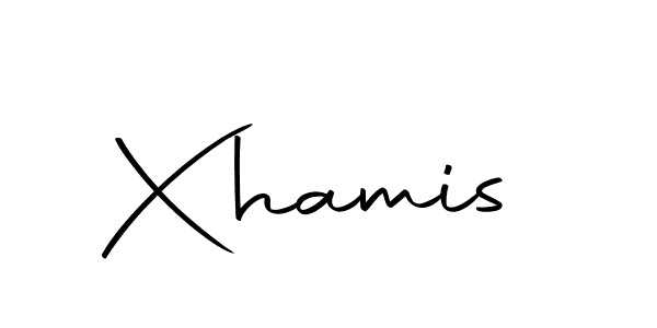 Create a beautiful signature design for name Xhamis. With this signature (Autography-DOLnW) fonts, you can make a handwritten signature for free. Xhamis signature style 10 images and pictures png