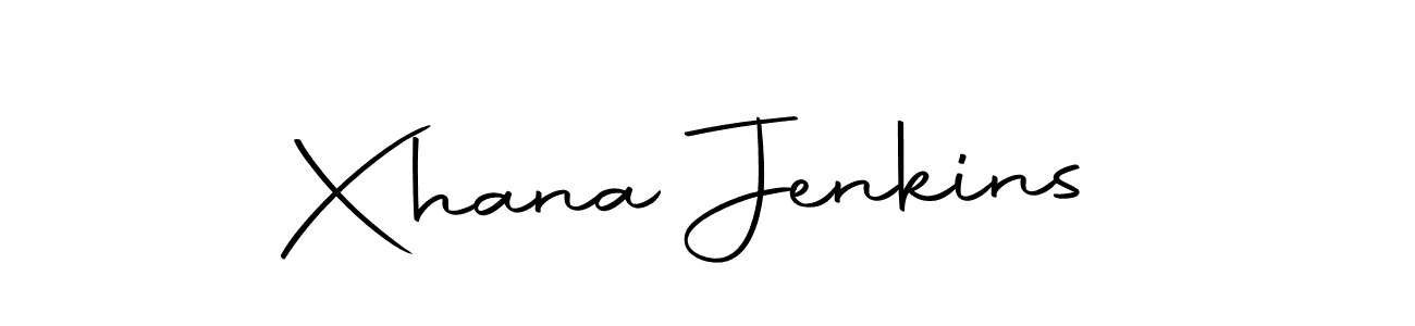 Make a beautiful signature design for name Xhana Jenkins. With this signature (Autography-DOLnW) style, you can create a handwritten signature for free. Xhana Jenkins signature style 10 images and pictures png