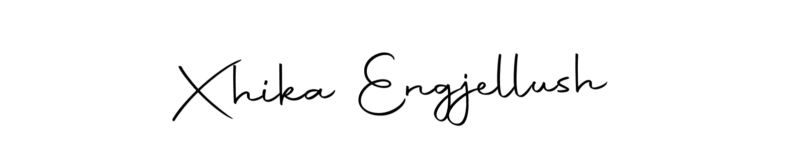 You can use this online signature creator to create a handwritten signature for the name Xhika Engjellush. This is the best online autograph maker. Xhika Engjellush signature style 10 images and pictures png