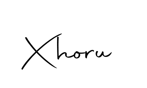 Use a signature maker to create a handwritten signature online. With this signature software, you can design (Autography-DOLnW) your own signature for name Xhoru. Xhoru signature style 10 images and pictures png
