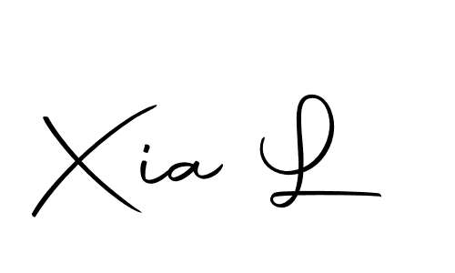 You should practise on your own different ways (Autography-DOLnW) to write your name (Xia L) in signature. don't let someone else do it for you. Xia L signature style 10 images and pictures png