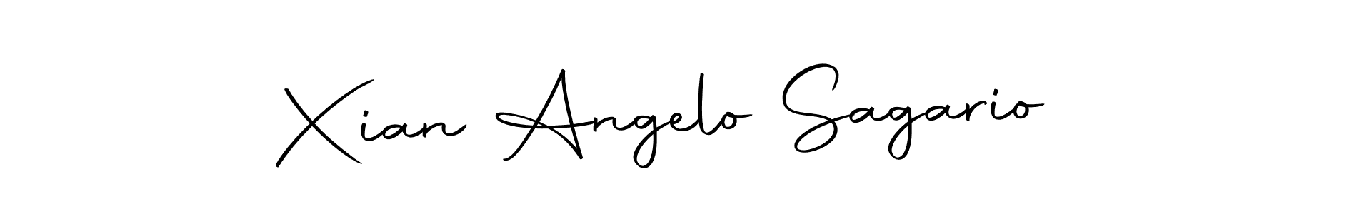 Make a short Xian Angelo Sagario signature style. Manage your documents anywhere anytime using Autography-DOLnW. Create and add eSignatures, submit forms, share and send files easily. Xian Angelo Sagario signature style 10 images and pictures png