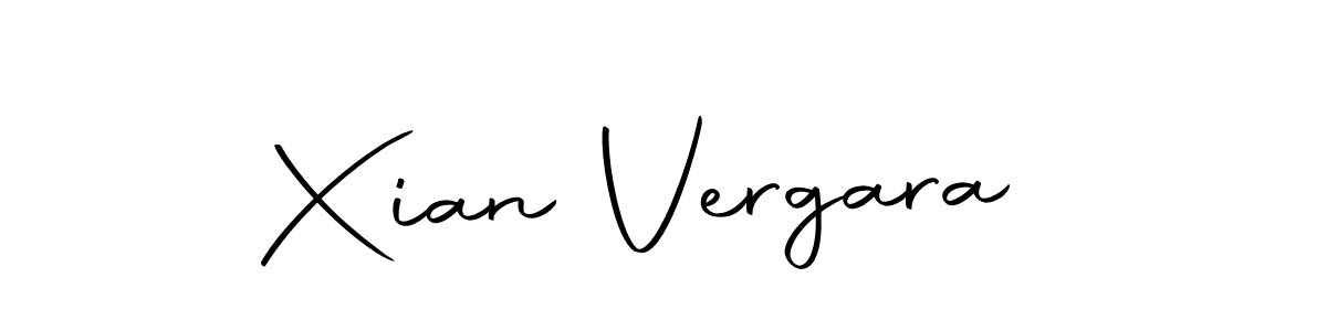 Xian Vergara stylish signature style. Best Handwritten Sign (Autography-DOLnW) for my name. Handwritten Signature Collection Ideas for my name Xian Vergara. Xian Vergara signature style 10 images and pictures png