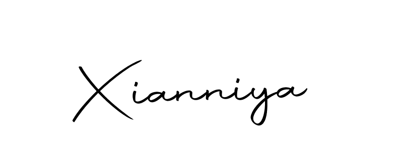 Design your own signature with our free online signature maker. With this signature software, you can create a handwritten (Autography-DOLnW) signature for name Xianniya. Xianniya signature style 10 images and pictures png