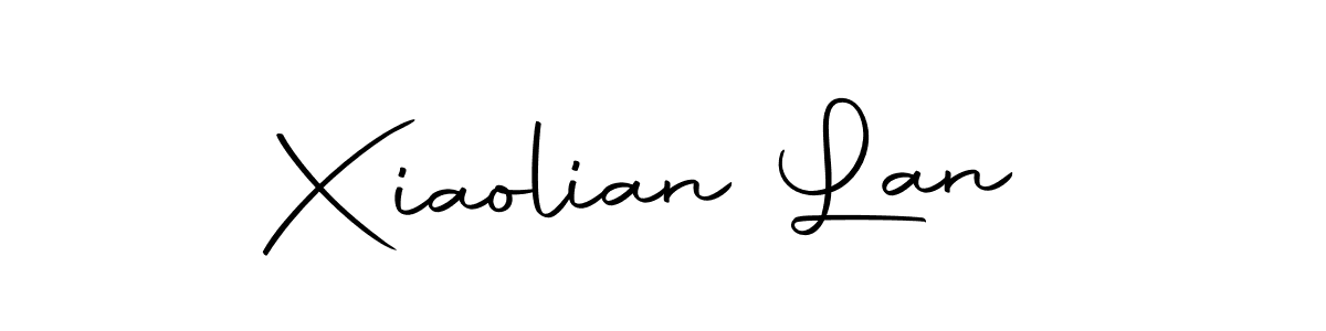 The best way (Autography-DOLnW) to make a short signature is to pick only two or three words in your name. The name Xiaolian Lan include a total of six letters. For converting this name. Xiaolian Lan signature style 10 images and pictures png