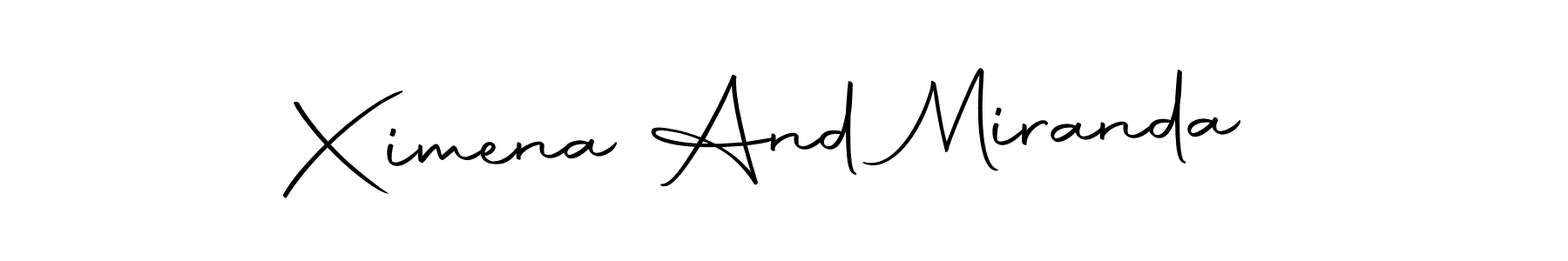 Use a signature maker to create a handwritten signature online. With this signature software, you can design (Autography-DOLnW) your own signature for name Ximena And Miranda. Ximena And Miranda signature style 10 images and pictures png