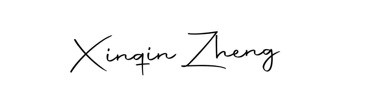 Xinqin Zheng stylish signature style. Best Handwritten Sign (Autography-DOLnW) for my name. Handwritten Signature Collection Ideas for my name Xinqin Zheng. Xinqin Zheng signature style 10 images and pictures png