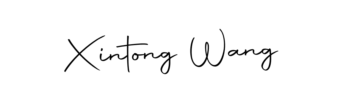 How to make Xintong Wang name signature. Use Autography-DOLnW style for creating short signs online. This is the latest handwritten sign. Xintong Wang signature style 10 images and pictures png