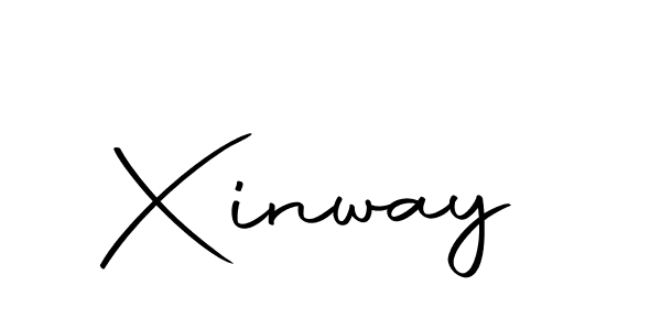 Xinway stylish signature style. Best Handwritten Sign (Autography-DOLnW) for my name. Handwritten Signature Collection Ideas for my name Xinway. Xinway signature style 10 images and pictures png