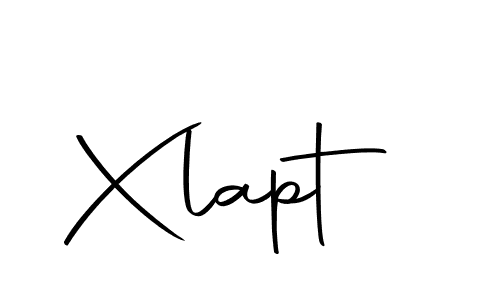 Use a signature maker to create a handwritten signature online. With this signature software, you can design (Autography-DOLnW) your own signature for name Xlapt. Xlapt signature style 10 images and pictures png