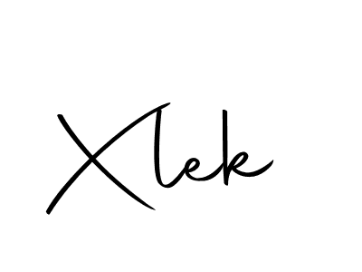 Design your own signature with our free online signature maker. With this signature software, you can create a handwritten (Autography-DOLnW) signature for name Xlek. Xlek signature style 10 images and pictures png