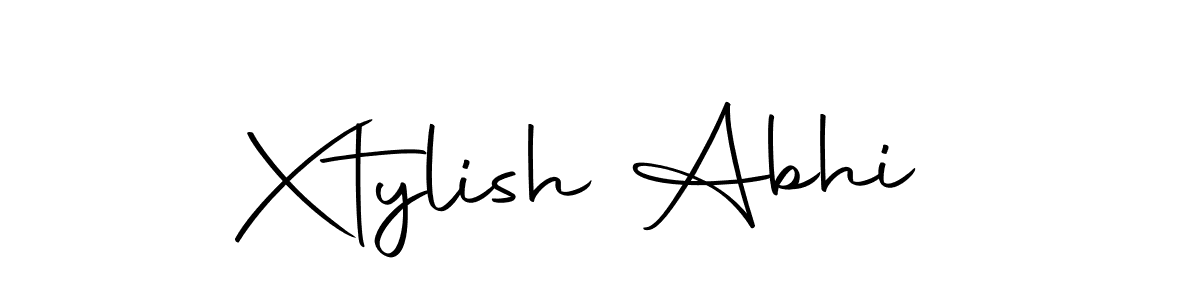 Use a signature maker to create a handwritten signature online. With this signature software, you can design (Autography-DOLnW) your own signature for name Xtylish Abhi. Xtylish Abhi signature style 10 images and pictures png