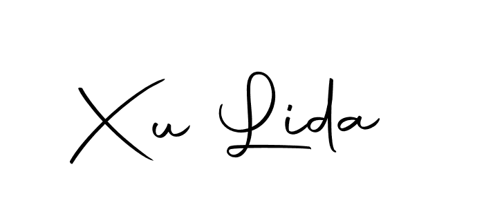 You should practise on your own different ways (Autography-DOLnW) to write your name (Xu Lida) in signature. don't let someone else do it for you. Xu Lida signature style 10 images and pictures png