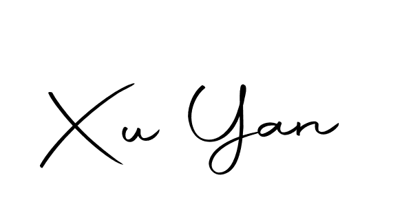 You should practise on your own different ways (Autography-DOLnW) to write your name (Xu Yan) in signature. don't let someone else do it for you. Xu Yan signature style 10 images and pictures png