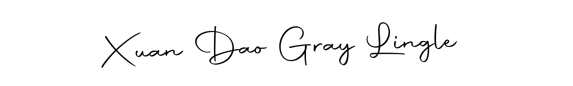 How to make Xuan Dao Gray Lingle name signature. Use Autography-DOLnW style for creating short signs online. This is the latest handwritten sign. Xuan Dao Gray Lingle signature style 10 images and pictures png